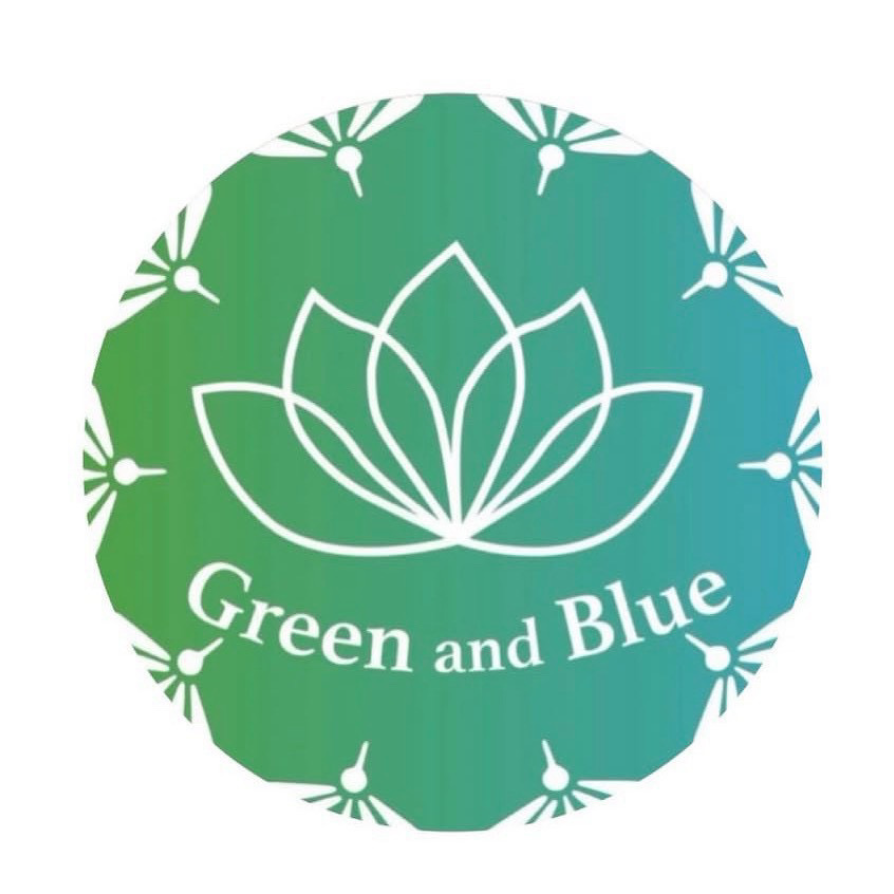 green and blue